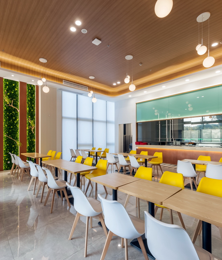 先聲藥業辦公樓設計裝修 餐廳角度2-pc