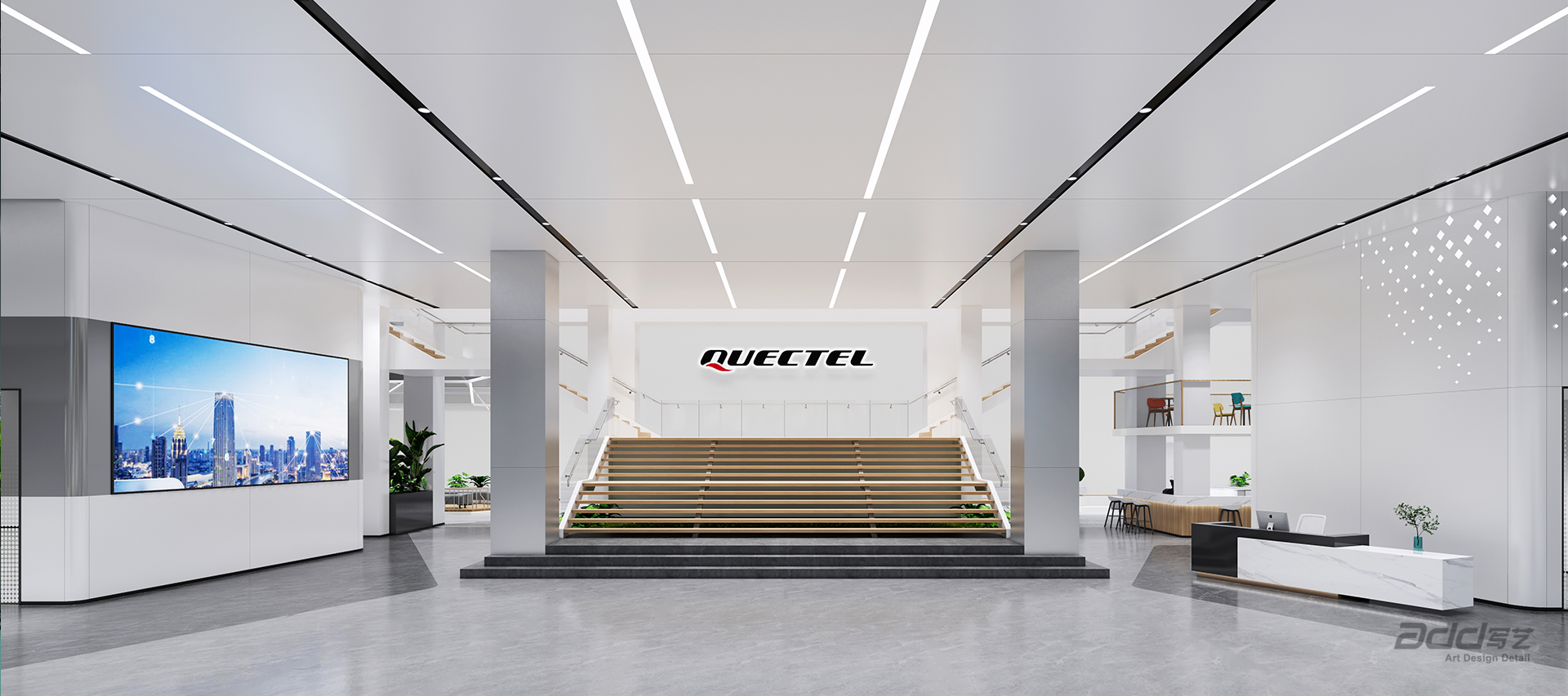 移遠(yuǎn)通信辦公室裝修設(shè)計(jì)-前廳-pc